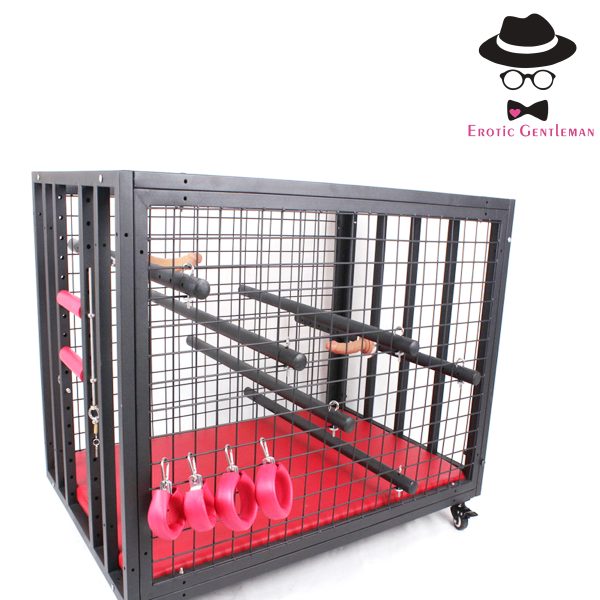 Generic BDSM Bondage Kits Love Sex Furniture Cage Dog Slave Restraint Training Torture Sex Toys - Image 2