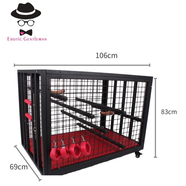 Generic BDSM Bondage Kits Love Sex Furniture Cage Dog Slave Restraint Training Torture Sex Toys - Image 10