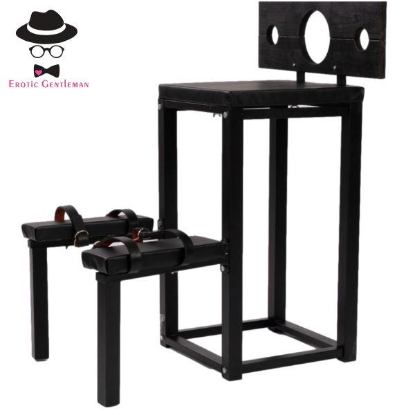 BDSM Bondage Gear Restraint Ankle Handcuffs Cangue Toys Sex Furniture Kneeling Penalty Chair Spanking Bench - Image 13