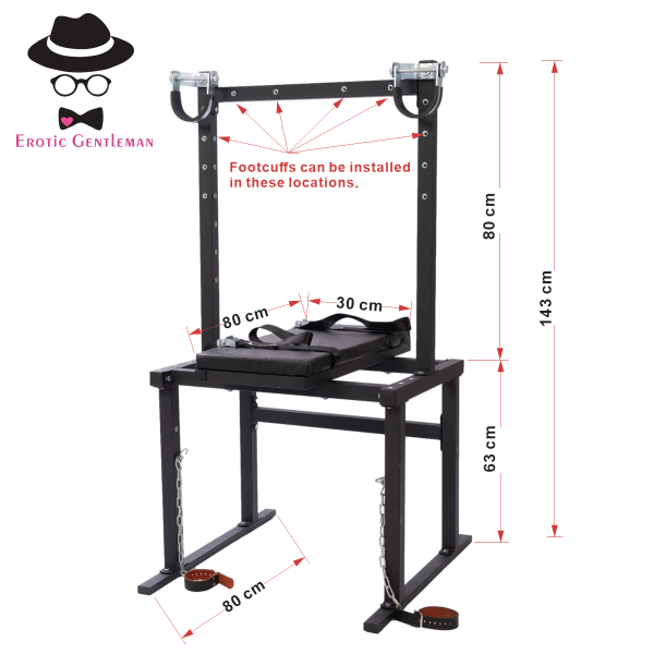 Generic Sex Furniture Love Seat Chair with Adjustable Straps BDSM Gear Bondage Restraint Heavy Duty Handcuffs Frame for Couples - Image 14