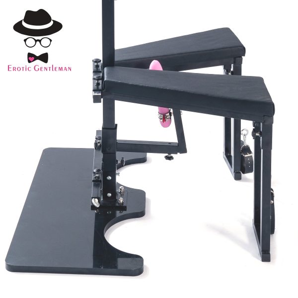 BDSM Furniture Obedience Bench Sitting or Standing Penalty Chair Bondage Tools Multifunction with Handcuffs and Ankle Cuffs for Men Women & Couples - Image 11