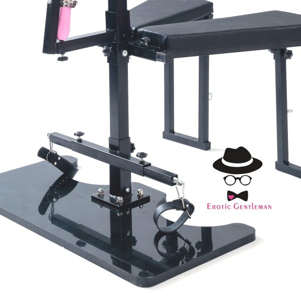 BDSM Furniture Obedience Bench Sitting or Standing Penalty Chair Bondage Tools Multifunction with Handcuffs and Ankle Cuffs for Men Women & Couples - Image 3