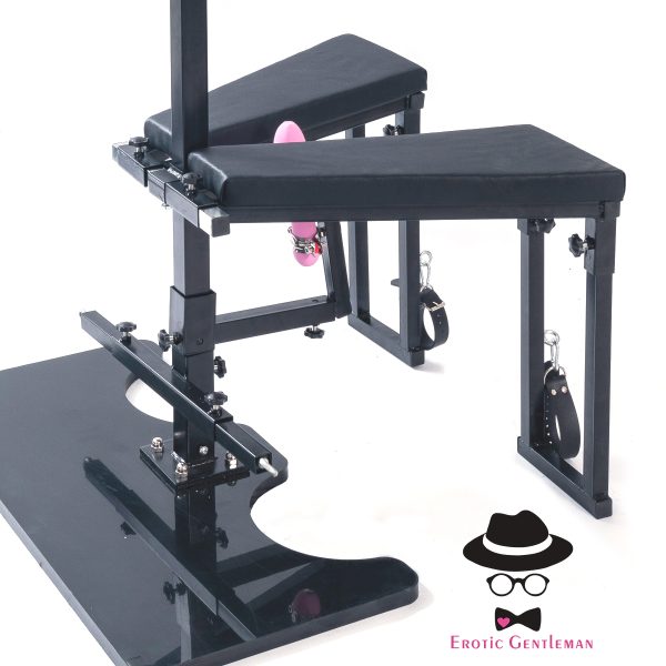 BDSM Furniture Obedience Bench Sitting or Standing Penalty Chair Bondage Tools Multifunction with Handcuffs and Ankle Cuffs for Men Women & Couples - Image 12